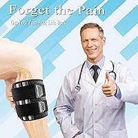 Vista 2 de Dispositivos de alivio del dolor de ciática, rodillera para el nervio de la ciática con almohadillas de presión más anchas, alivio del dolor