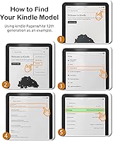 Vista 3 de WALNEW Stand Case for 7-inch Kindle Paperwhite 12th Generation (2024 Released) and Kindle Colorsoft Signature Edition, Two Hand Straps Shell PU