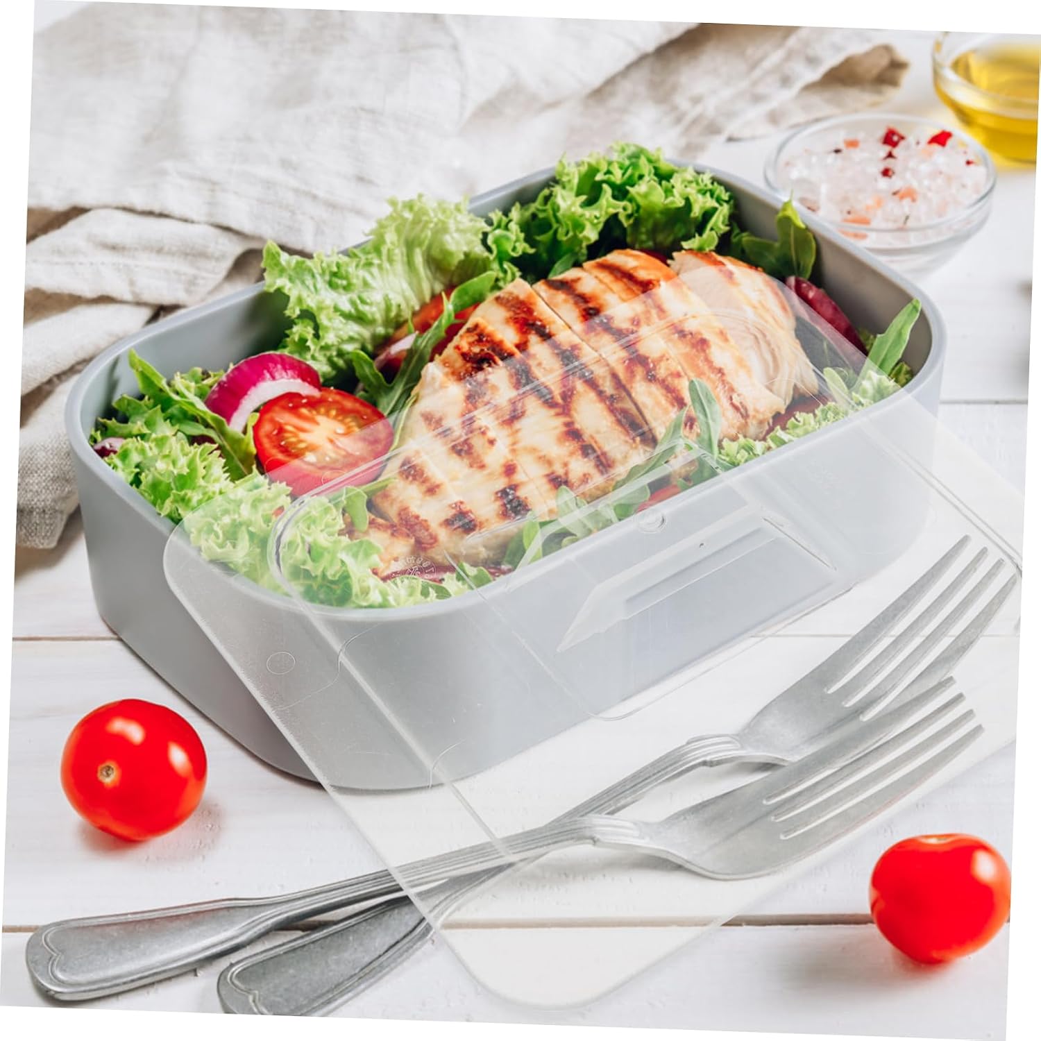 SOLUSTRE 4pcs Transparent Protective Covers for Snack and Food Containers Material Food Storage Lid for Candy and Fruit for Home Restaurant and Canteen Use