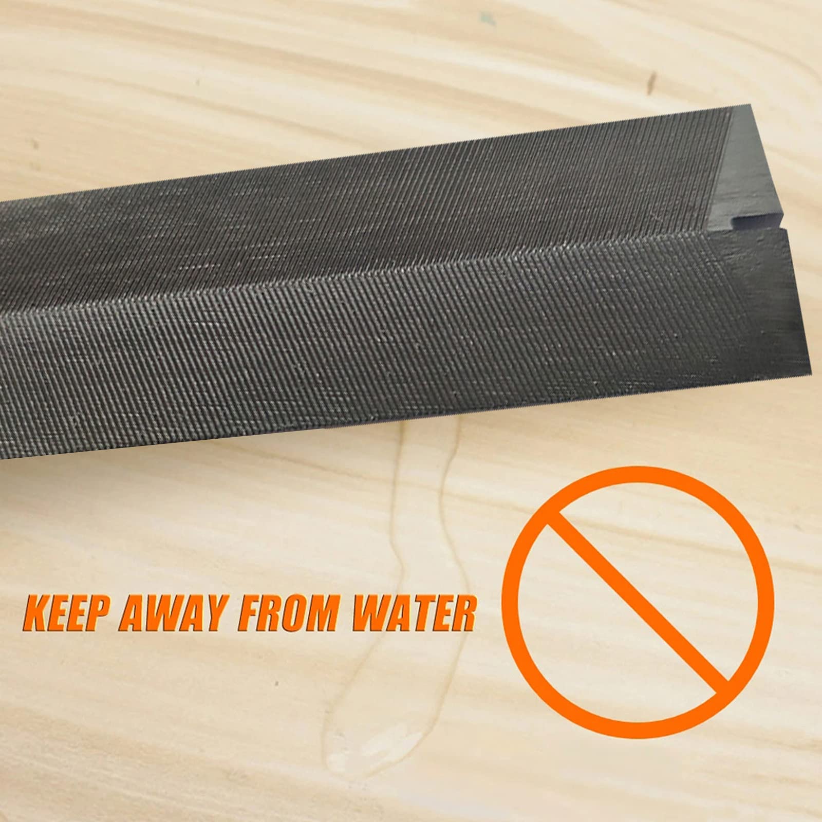 Lime Affûtage Scie à Main | Forme Plume Pour Dents Fines - Longueur 230mm - Acier Inoxydable