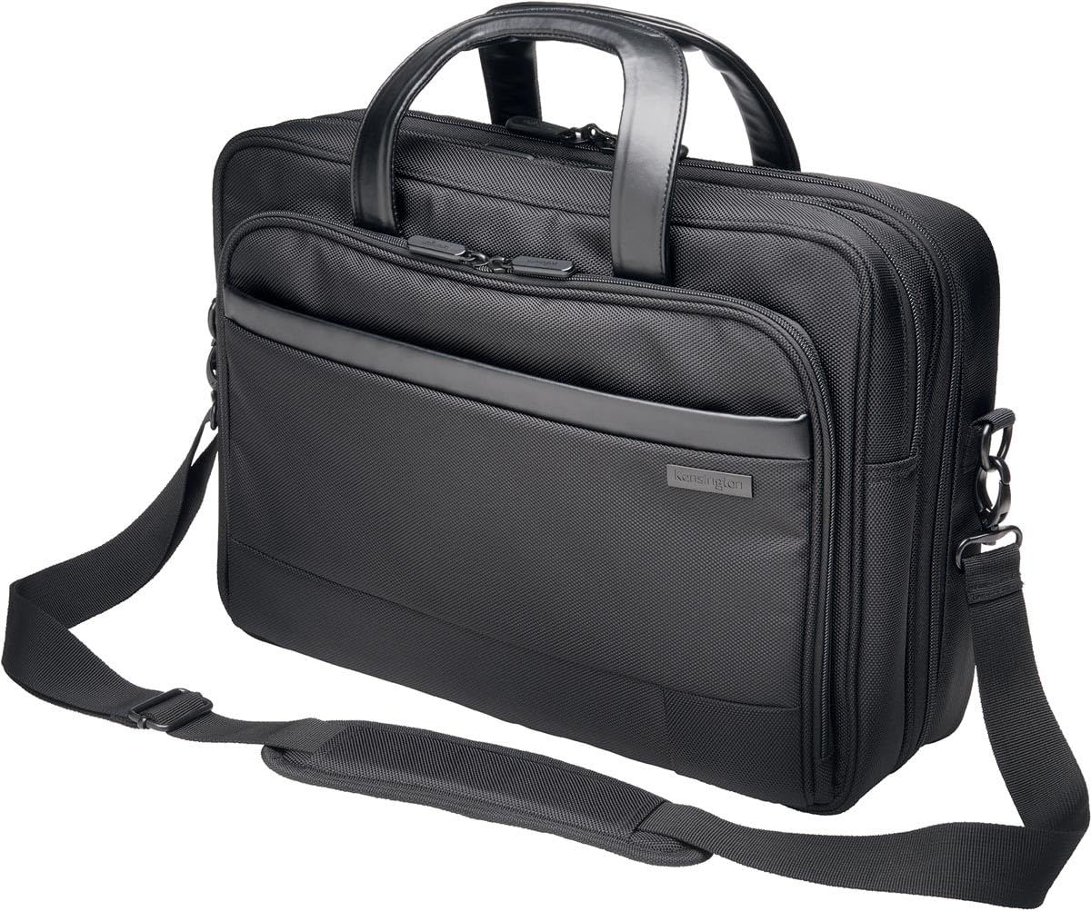 Kensington Black Contour 2.0 Business 15.6" Laptop Briefcase,