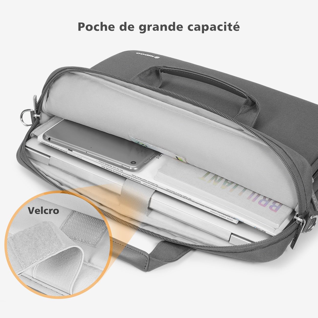 NIDOO 17,3 Pouces Sac à Bandoulière Sacoche Ordinateur Portable Sac à Main Mallette pour 17,3" IdeaPad 3/ ENVY Laptop 17/470 G9 Laptop 17/ ZenBook Pro 17/ Gaming Pavilion 17/ Chromebook 317/ XPS 17