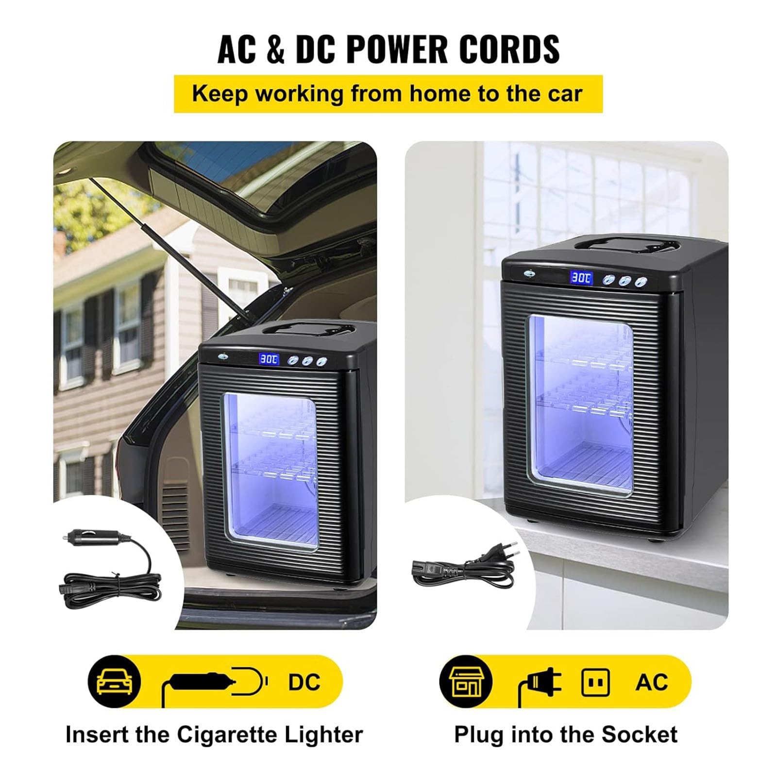 Incubadora de Huevos 25L Incubadora de Laboratorio Científica Con Calefacción Precisa 5–60°C/41–140°F, Incubadora Portátil para Incubar Huevos Con Alimentación AC DC