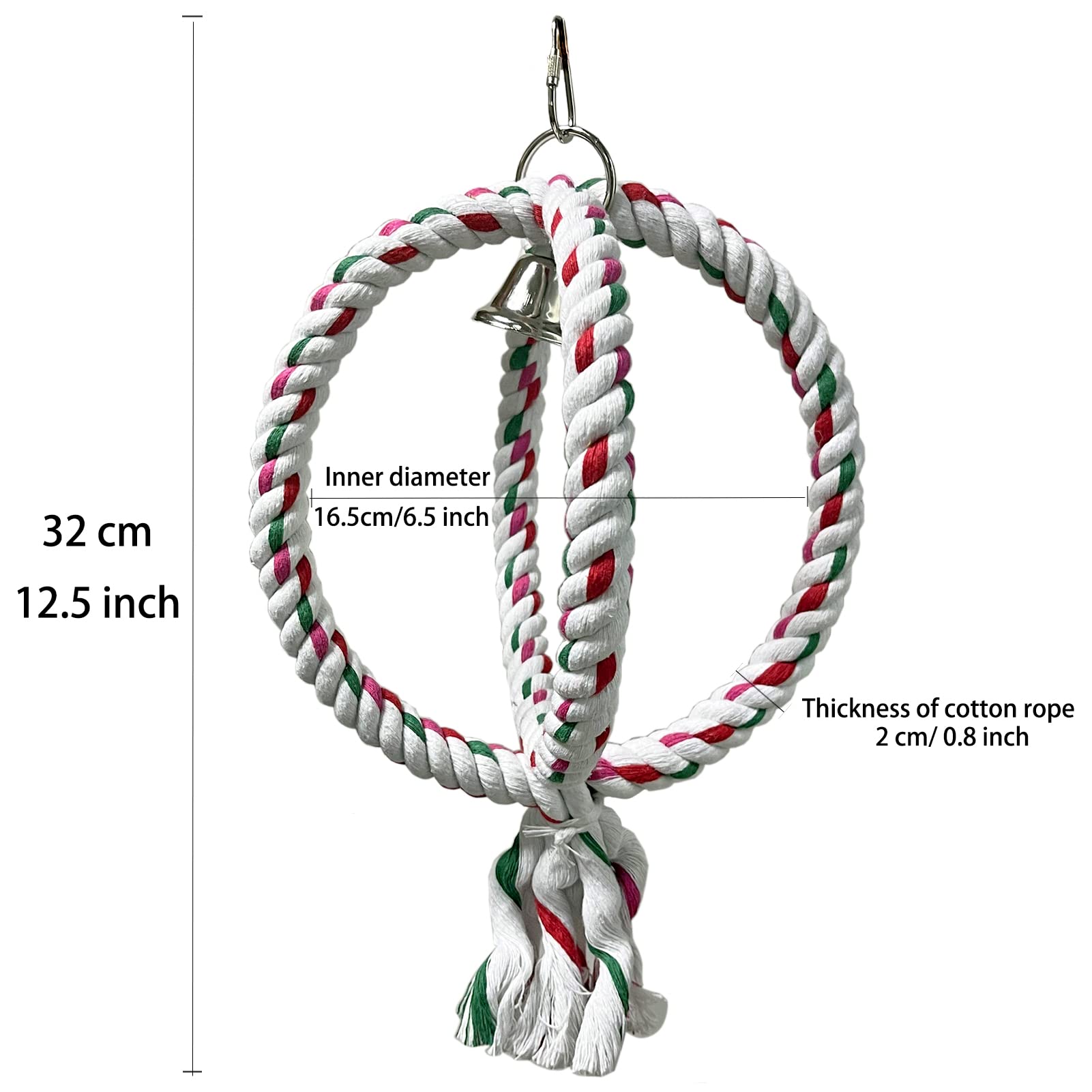 Fresh Look at Snapklik Com Bird Rope Perch For Parrots Cotton Parakeets Swings