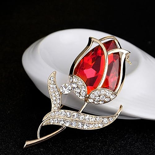 Miniatura 8 de Xuyuan Rhinestone Brooch Pin  Wedding Brooch Pins for Women,Elegant Dress Accessories Jewelry for Wedding, Parties, Valentines Day Gift