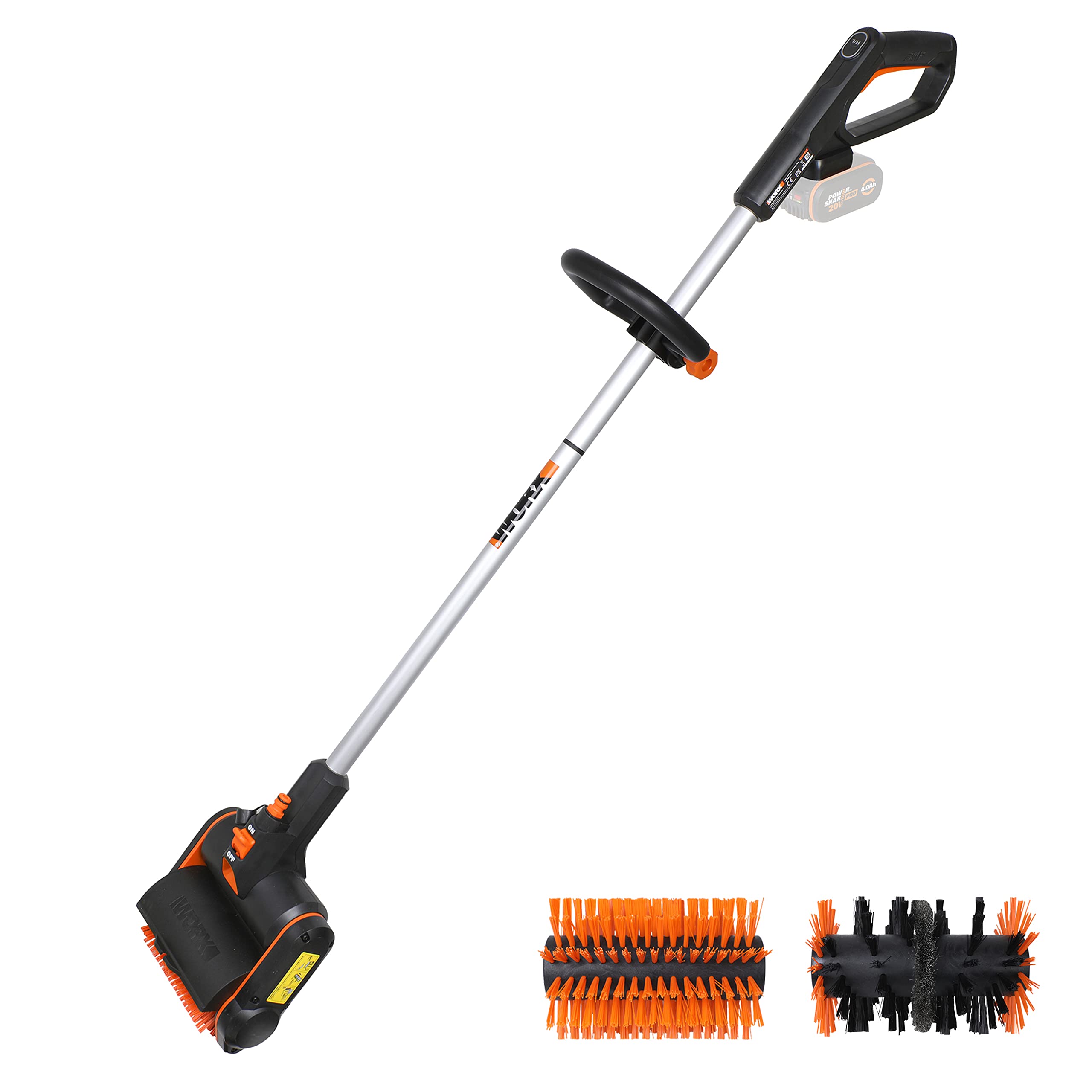 WORX WG441E.9 Akku-Multi-Bürste 20V & WA3604 PowerShare Akku mit Akku Ladestation Set