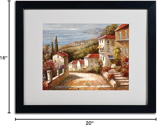 Miniatura 5 de Home in Tuscany by Joval - Lienzo decorativo en marco negro, 16 x 20 pulgadas