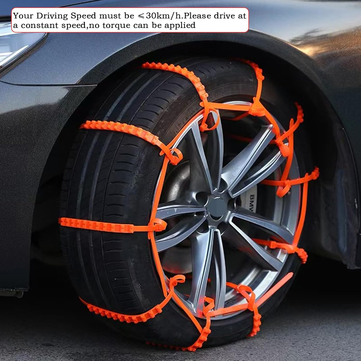 20pack Snow Tire Chains Reusable Anti-Skid Car Winter Wheels Chain Universal Cable Tire Belts, Red Non-Slip Zip Tie Tires Chain Emergency for Auto Pickup Trucks Suv