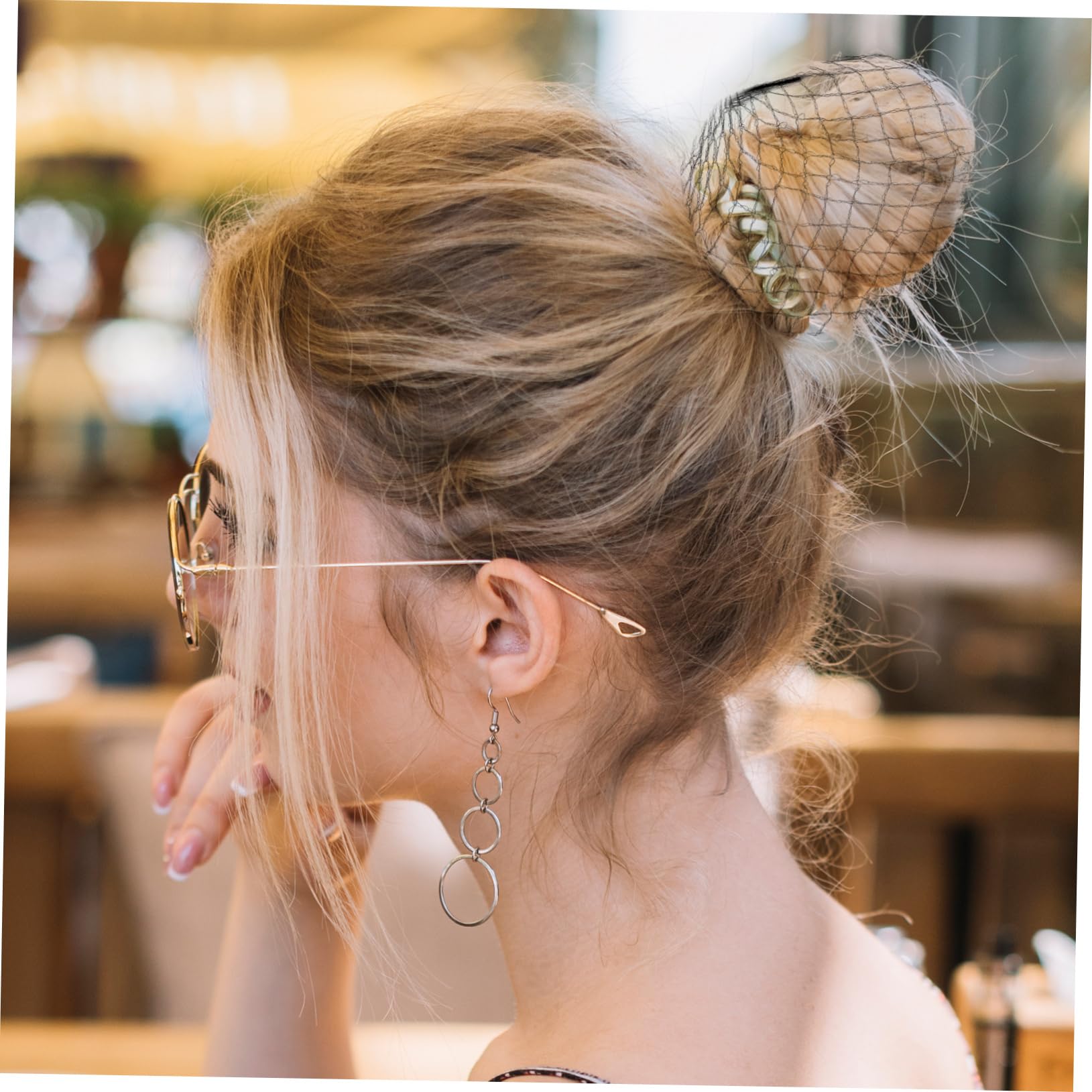 10 Sets Unsichtbare Haarnetze Für Die Küche Haarnetze Mit Elastischem Rand Und Netzgewebe Weiches Bequemes Design 100 Stück * 10