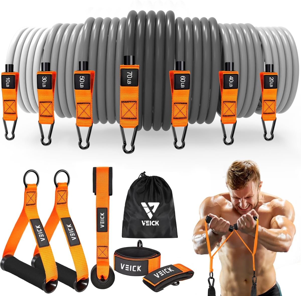 VEICK Resistance Bands, Exercise Bands, Workout Bands