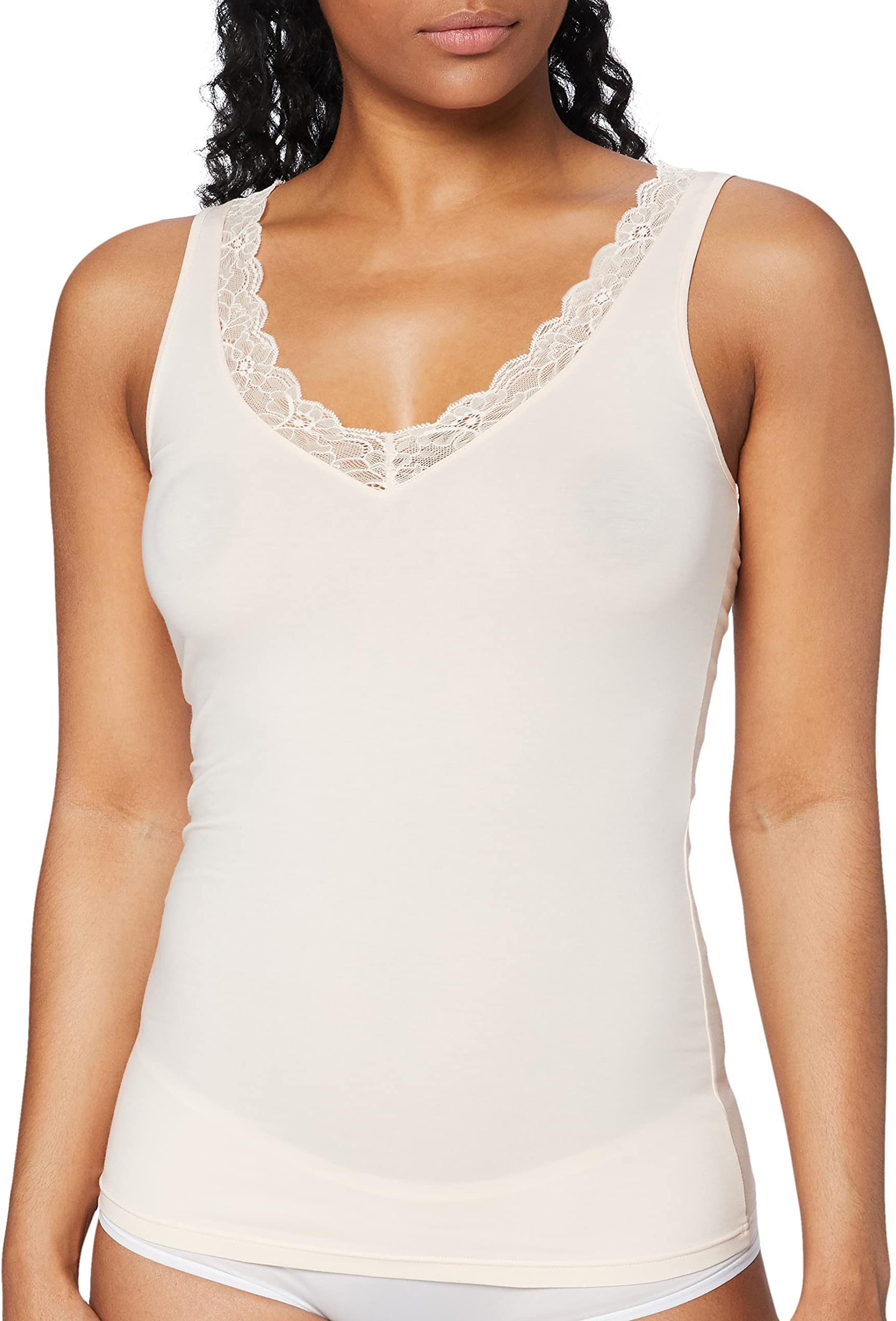 HANROWomen's Cotton Lace Tank Top