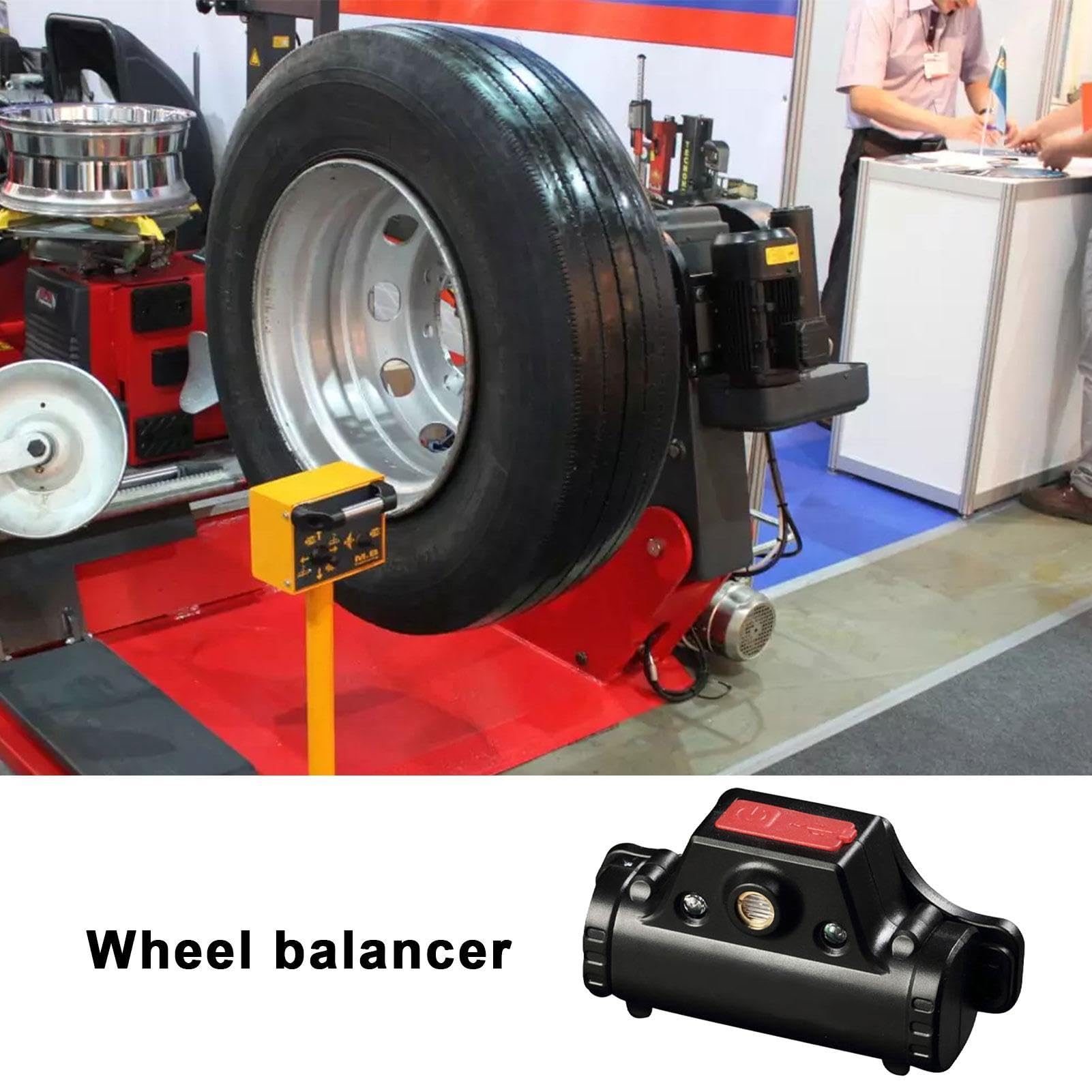 Wheel Balancer Locators - 2 LED Car Wheel Balancer | Locator Infrared Liné Point Finding Lead Block | USB Charging Port 2 LED Lights Car Tyre Positioners Tool | Automobile Balancing Machine