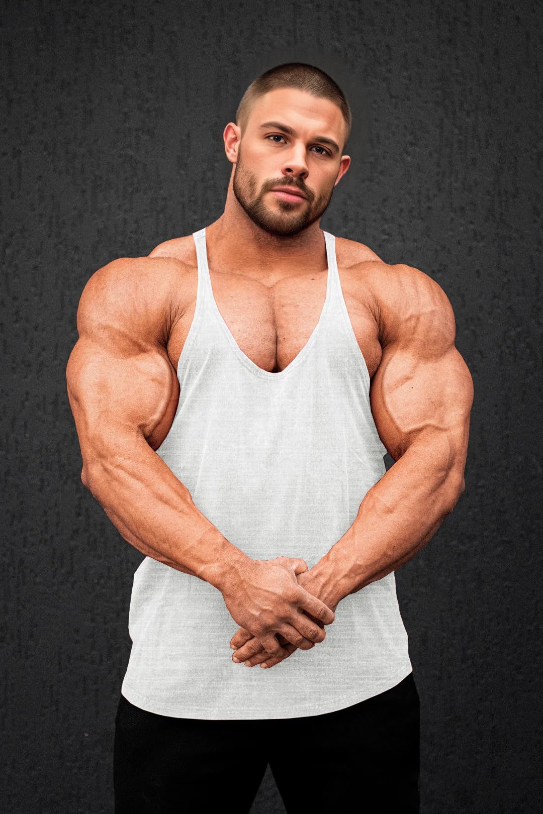 Lehmanlin Débardeur Homme Musculation Sport,Chemises de Gym D'entraînement,Chemises à Séchage Rapide