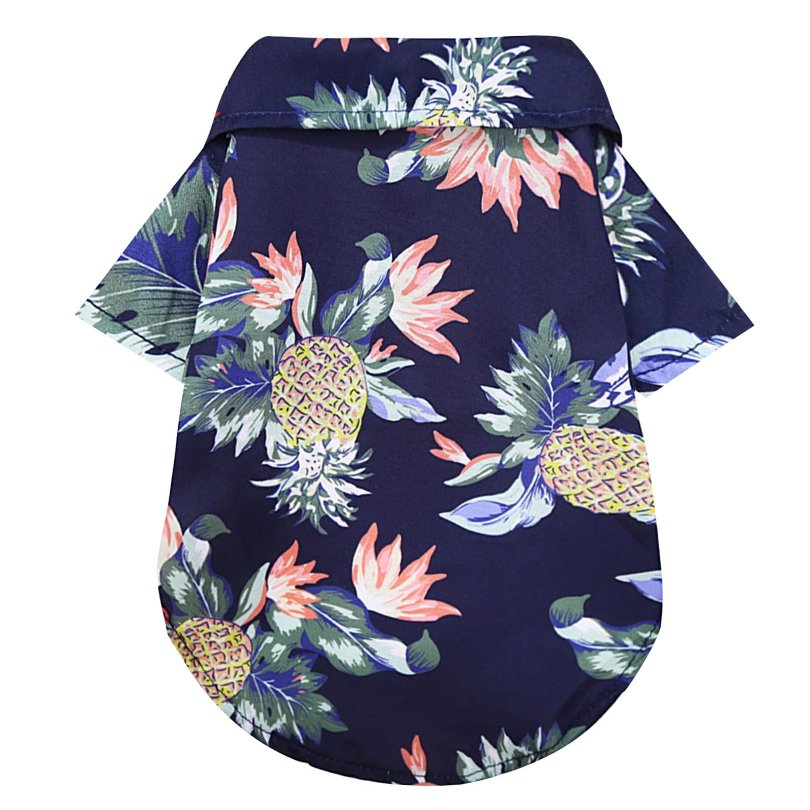 Chemise Hawaïenne pour Chien,Chemises pour Petit Chien Chat,Polo pour Animaux de Compagnie,Chemises pour Chiens D'été T-Shirt,Chemise pour Dog pour Loisirs,Plage,Camping,Vacances (Azul Marino XL)