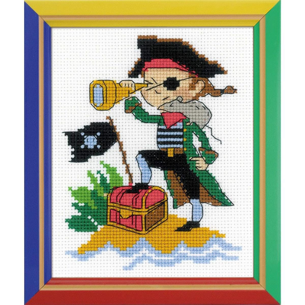 Riolis Multi Cross Stitch Kit - Hb-164 - Happy Bee Brave Pirate