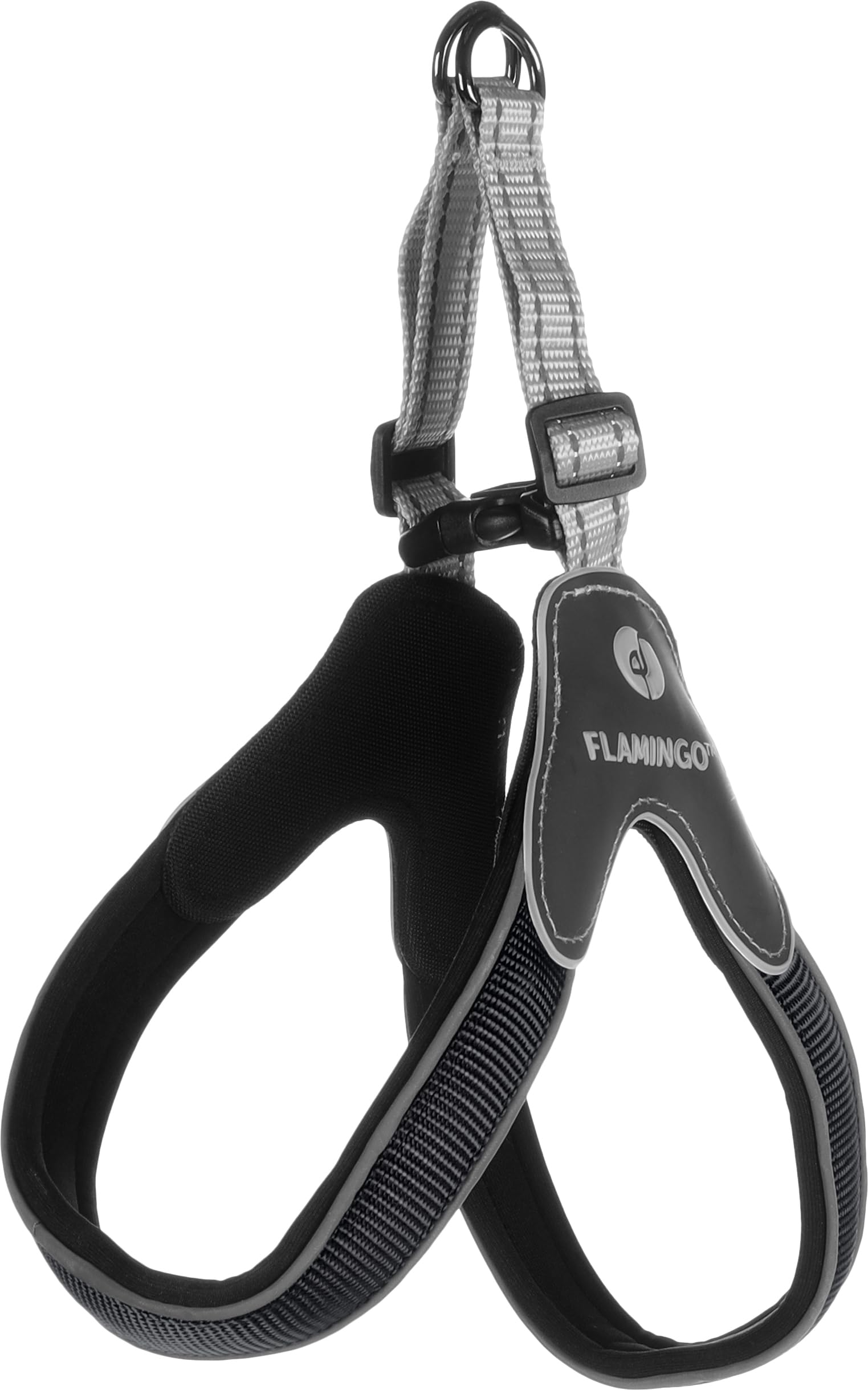 Flamingo Dog Harness Easy Hilka Black M 40-50cm 40-50cm 25mm