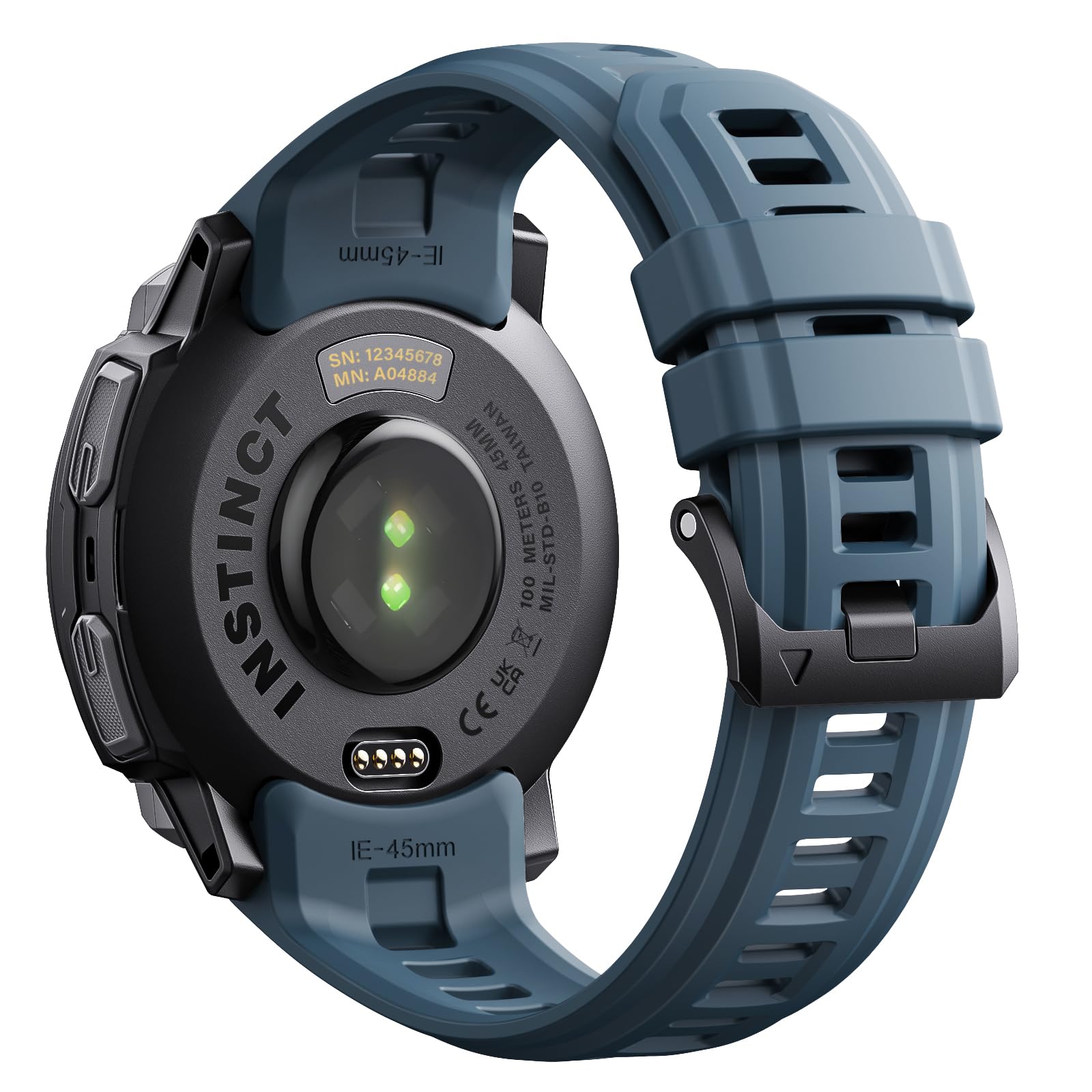Kompatybilny z Garmin Instinct E45 mm/Instinct E40mm/Instinct 3-45 mm/Instinct 3-50 mm, silikonowy pasek do zegarka 20 mm/22 mm/26 mm