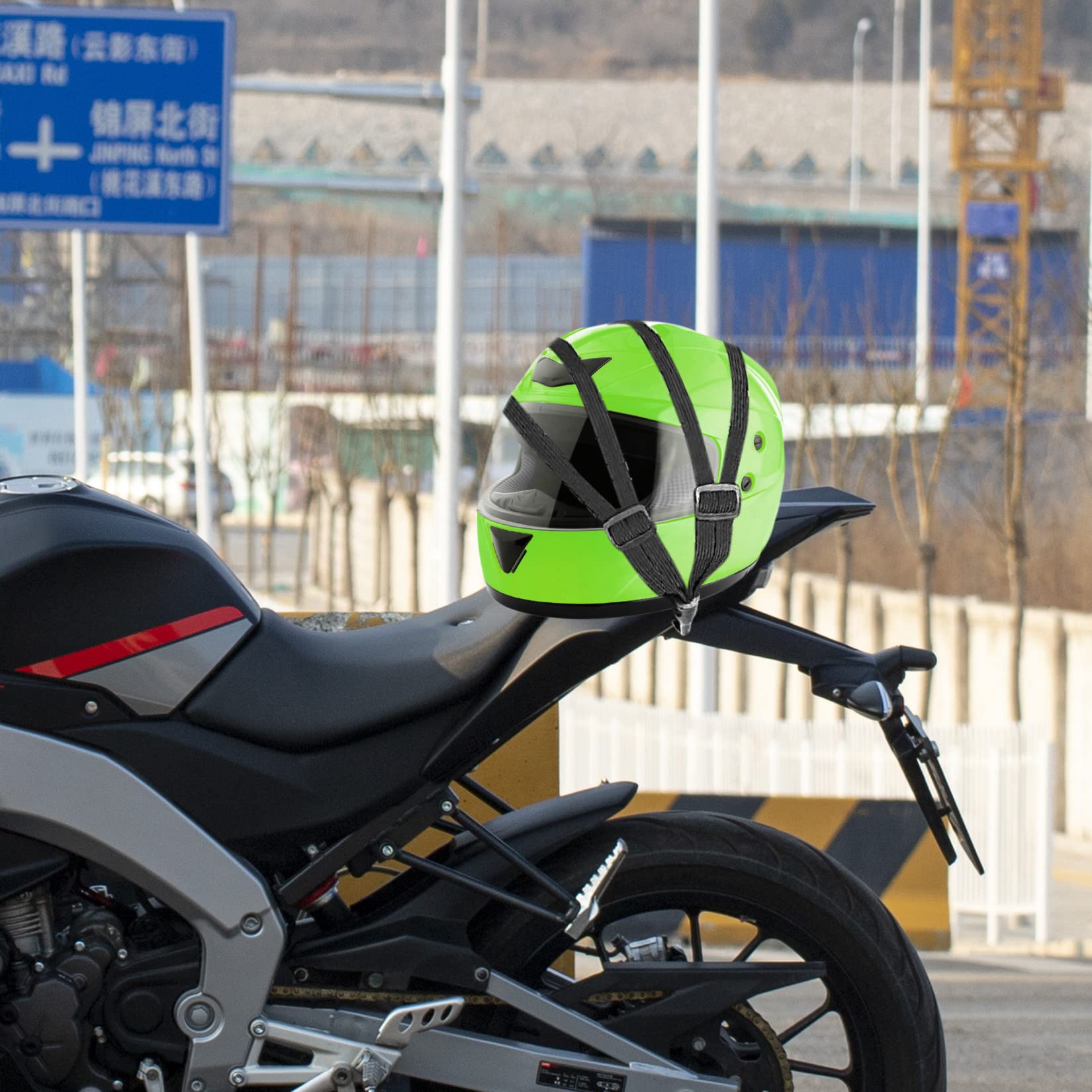 LEEQBCR Gepäckspanner 4 Stück - Elastische Spanngurte Mit Haken Für Fahrrad, Motorrad