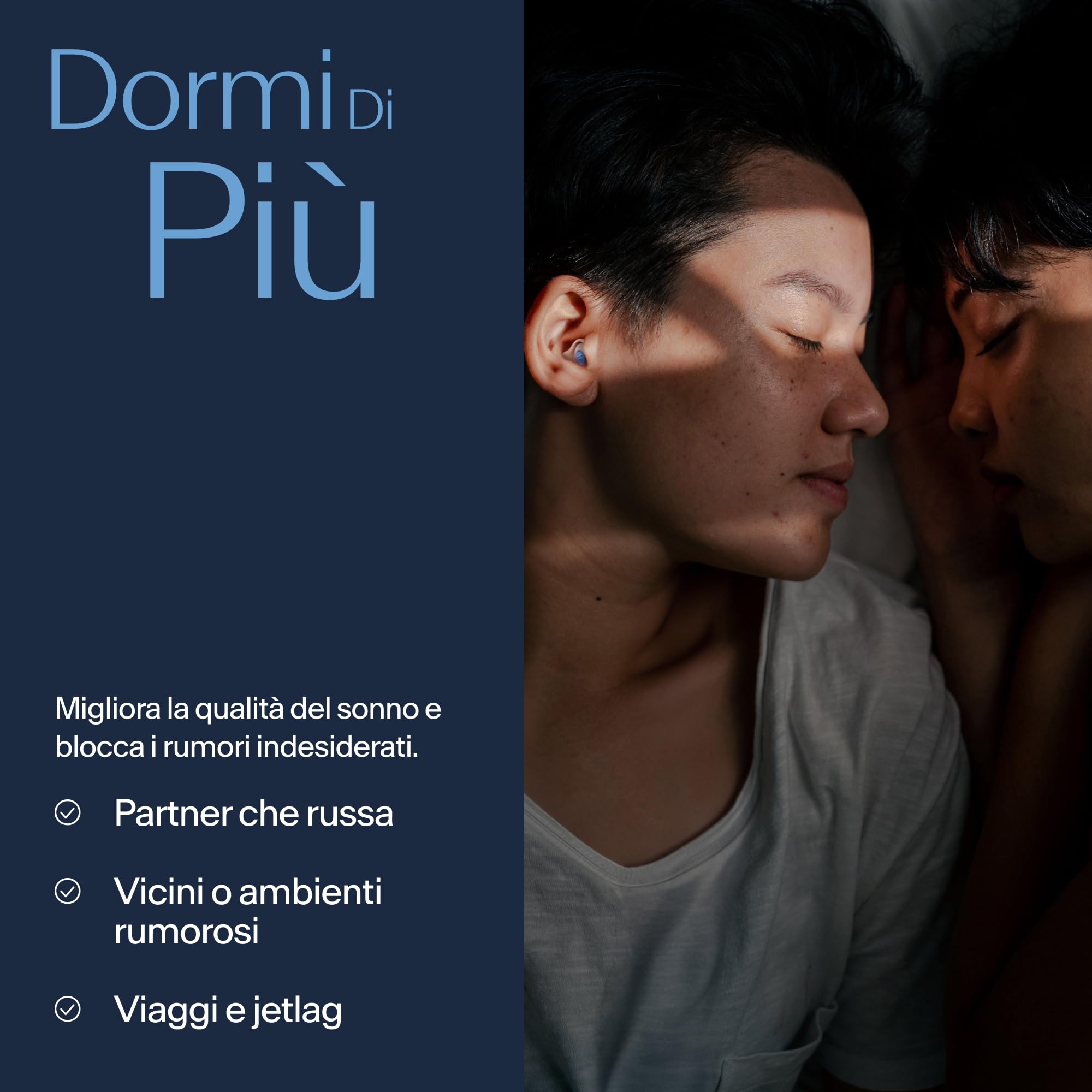 SURFOU Tappi Orecchie Dormire 60 Paia, 38 dB Riduzione Rumore, Riutilizzabili e confortevole per chi dorme di lato, ideale per viaggi, sonno e studio con Custodia Portatile, Mandarino