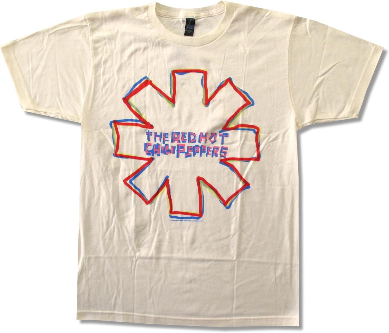 Bravado Adult Red Hot Chili Peppers "Trace" Cream T-Shirt (X-Large)