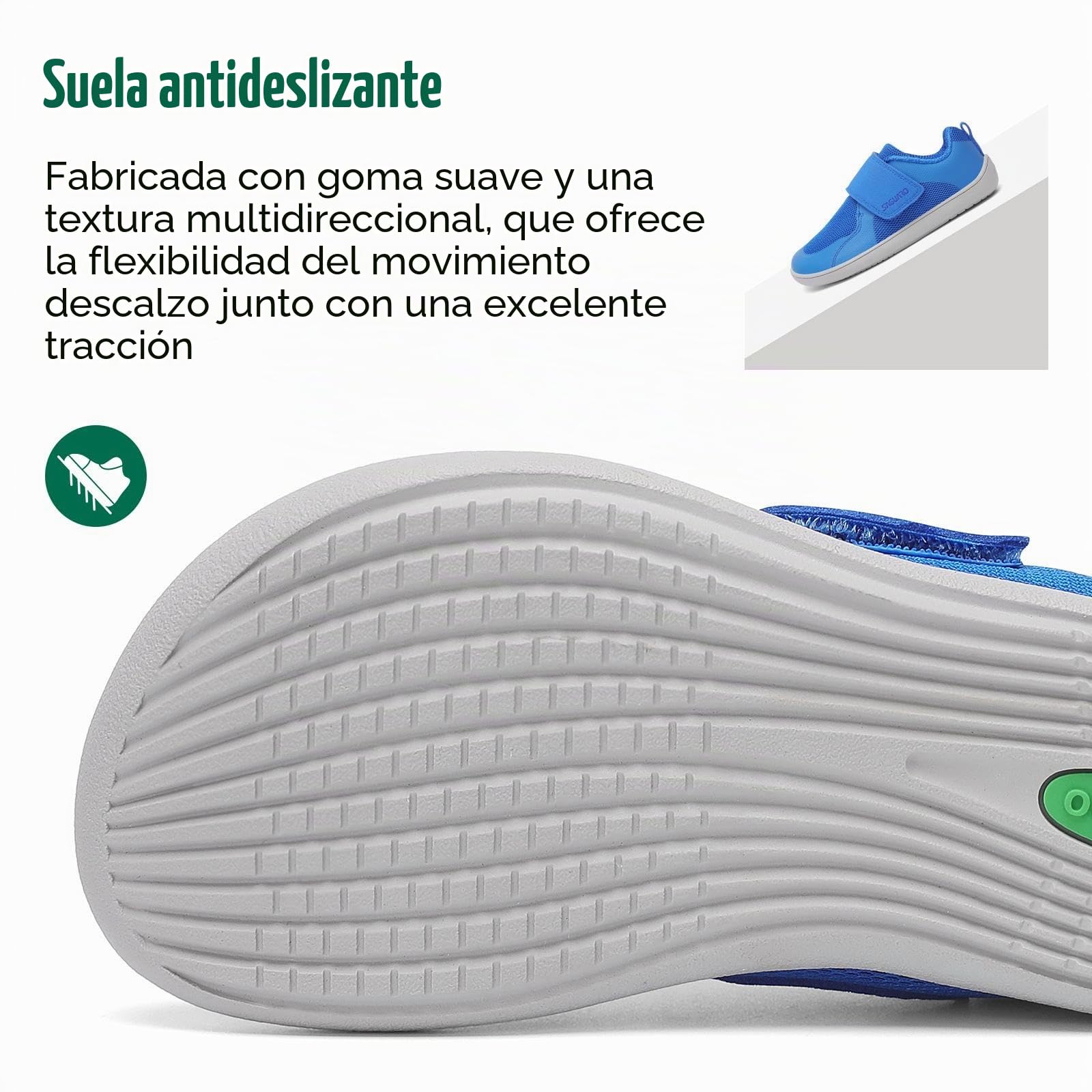 SAGUARO Zapatillas Barefoot Sneakers para Niños Transpirables Ligeras Flexibles para Exterior Interior, 26-36 EU