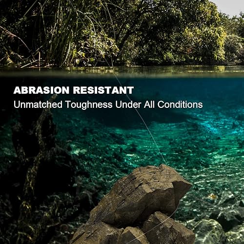 Miniatura 5 de HERCULES Líder de pesca con mosca pre-atado paquete de 6 con cartera de líder cónica