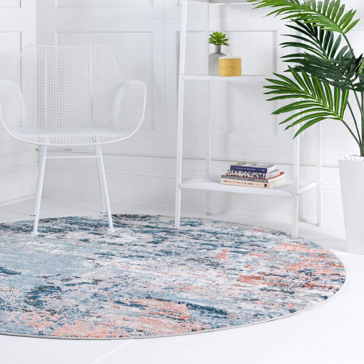 Leipzig Collection Round Rug 6 Ft Round Multi