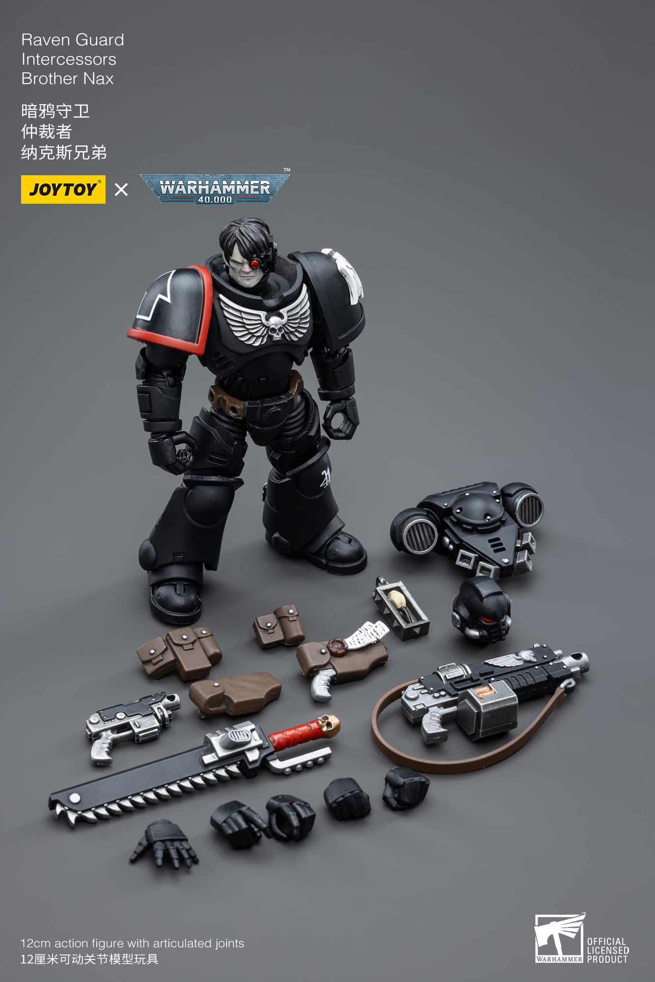 JoyToy Warhammer 40K: Figura Raven Guard Intercessors Brother Nax
