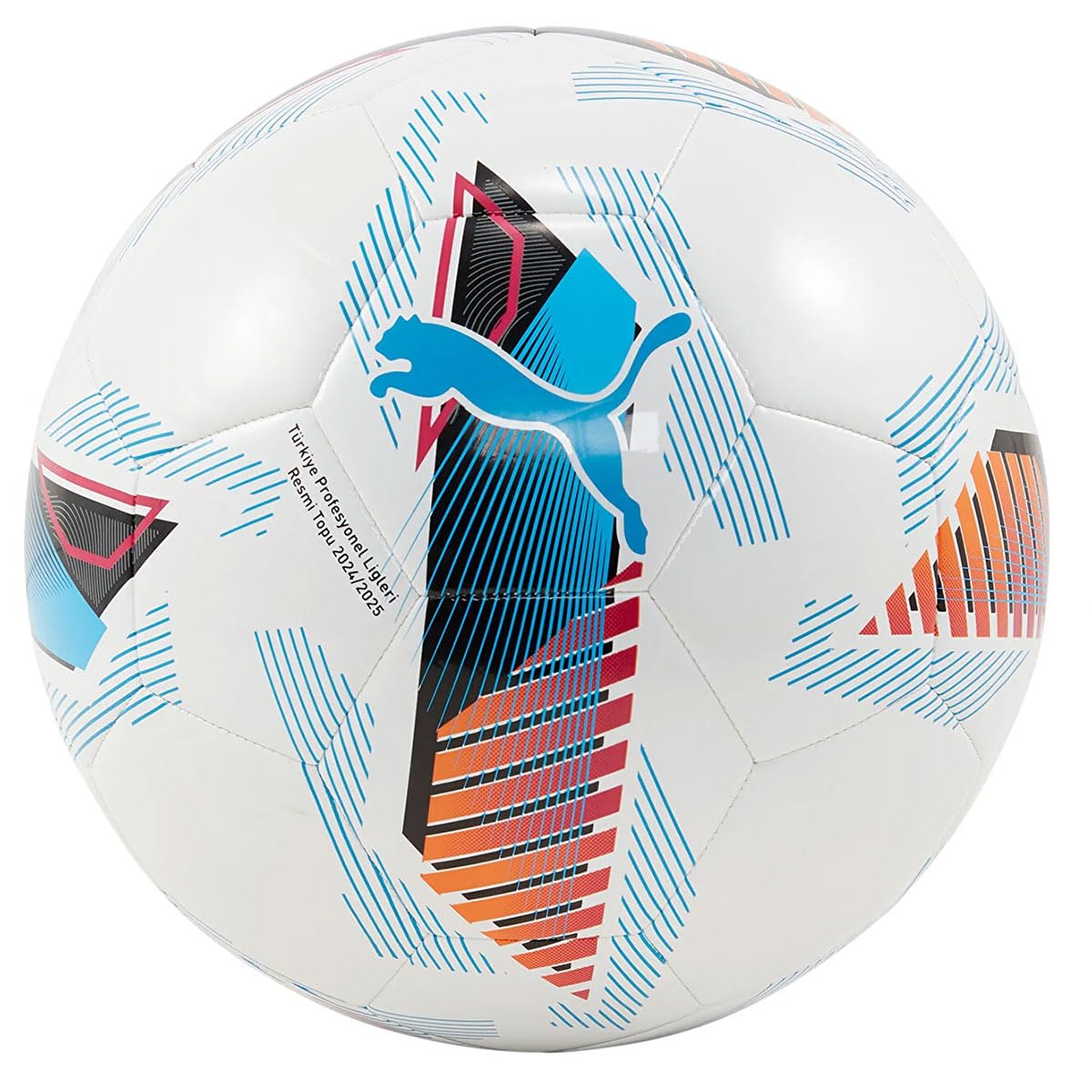 PUMA Unisex Yetişkin Orbita Süper Lig 6 MS Futbol Topu White-PUMA Red-PUMA Black 5