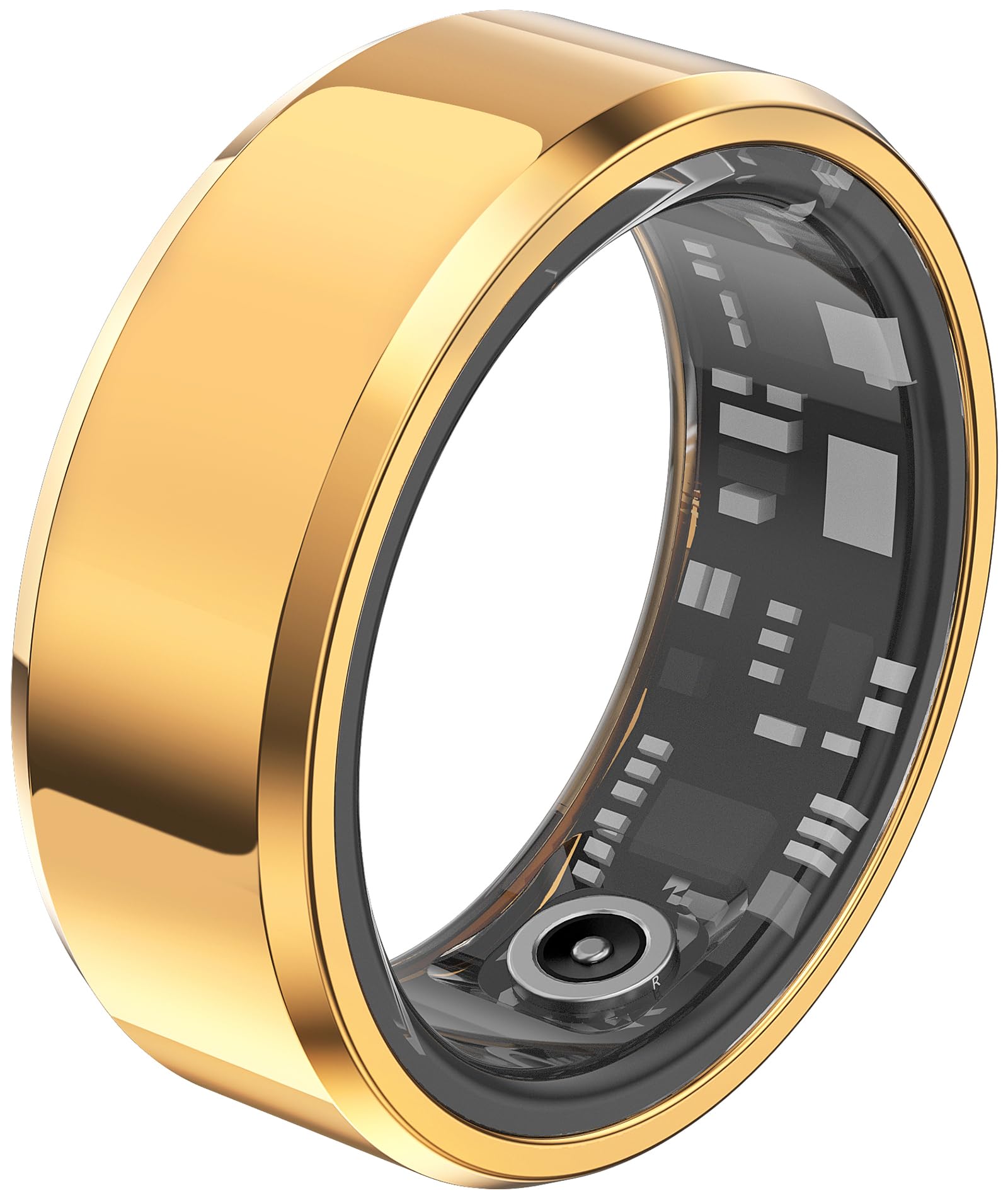 Smart Ring Android Fitness Tracker Ring Smartringe für Herren Damen Smart Ring Herzfrequenz Wasserdicht Smartring mit Schrittzähler Schlaftracker Ring iOS Smart Workout Fitness Ring Edelstahl