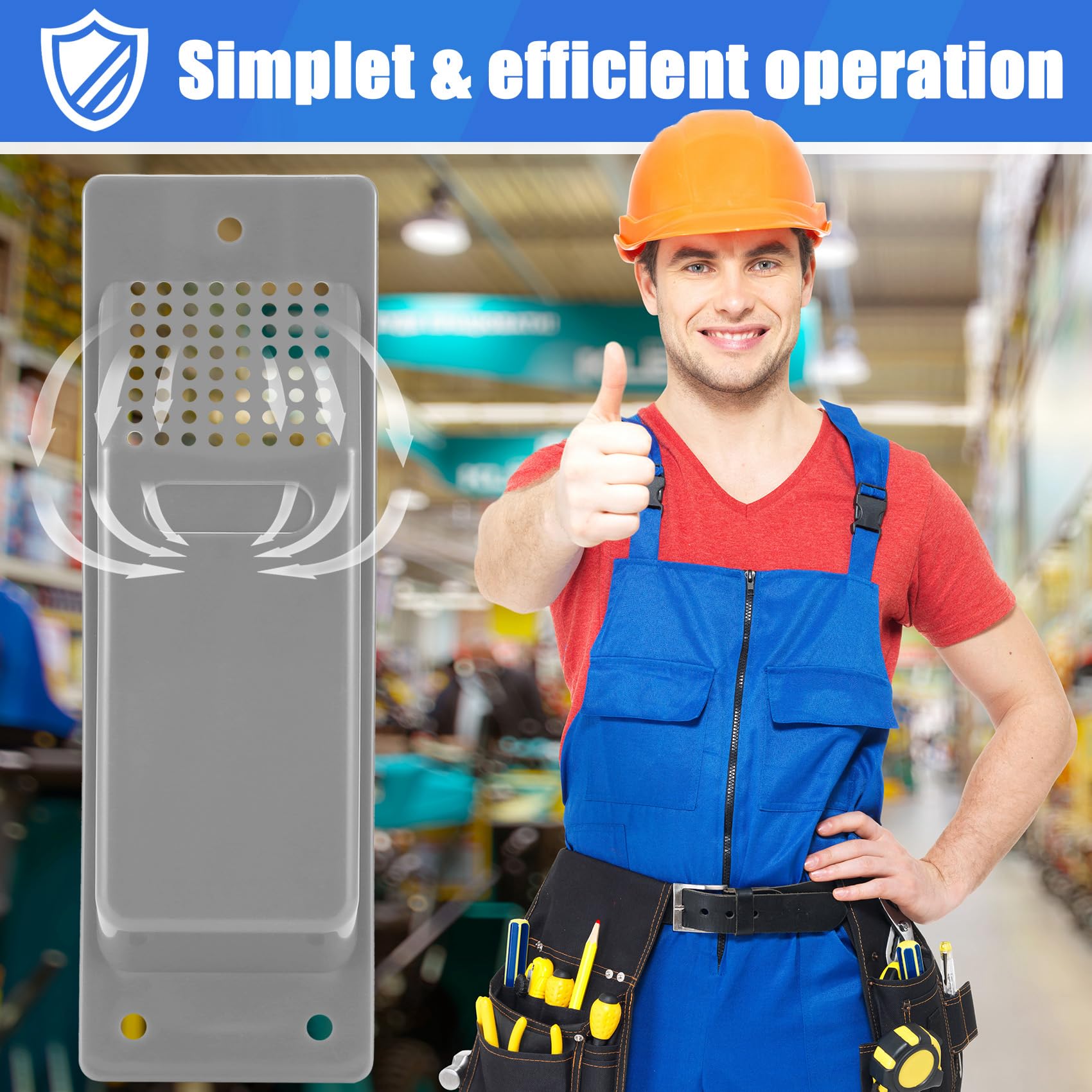 Nagoyuki Kit de ventilación de aire para contenedores de envío, 8 piezas, accesorios de contenedor de envío, kit de ventilación de flujo gris
