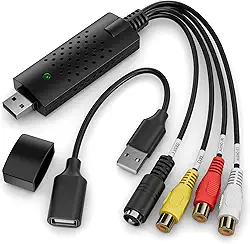 Conversor de Vídeo DigitPro: VHS, VCR, Mini DV, Hi8, DVD para MAC/PC, USB 2.0, RCA para USB, Compatível com NTSC, PAL
