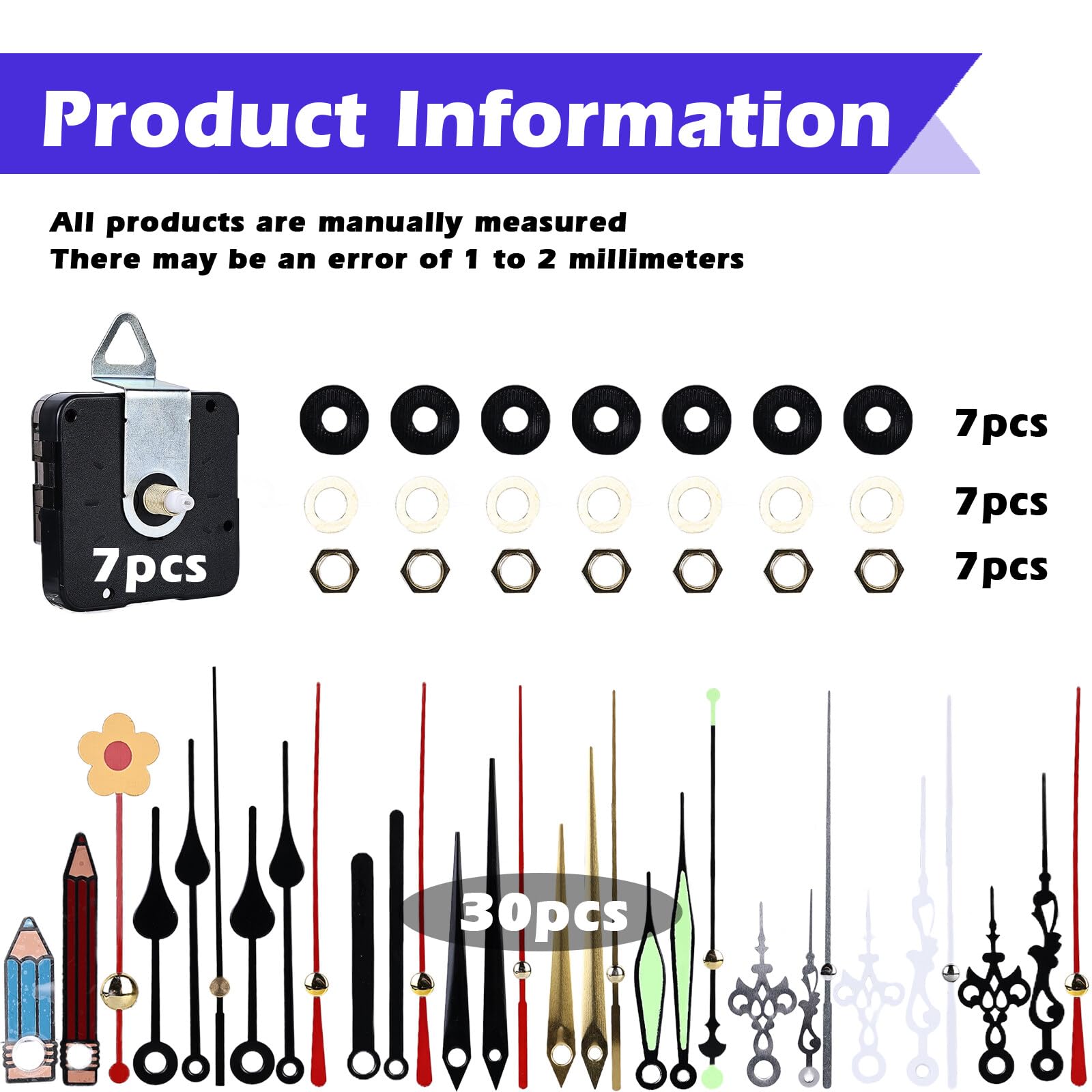 Pièces De Réparation D'horloge à Faire Soi-même Pour Horloges Murales En Boi