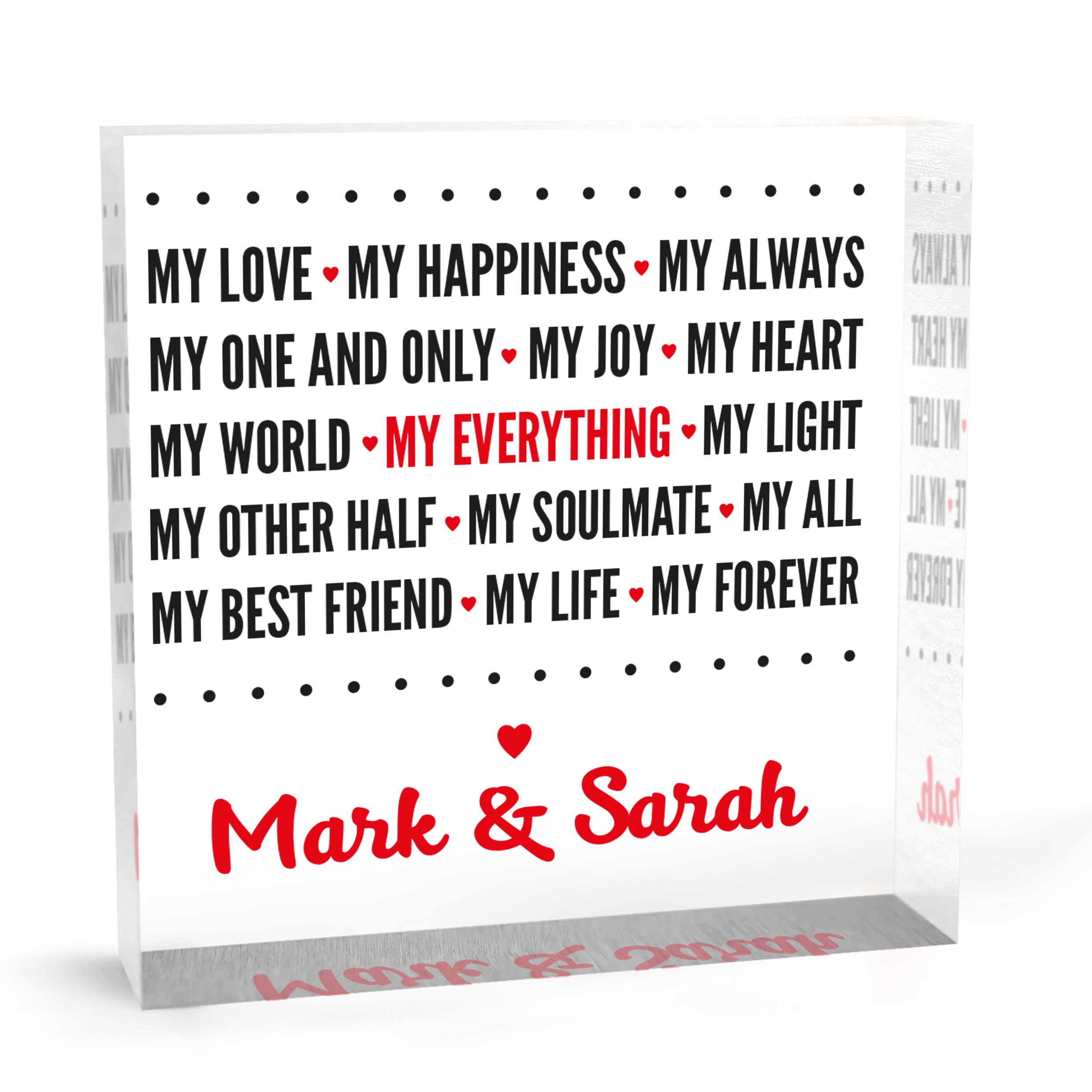 Personalised Valentines Day Gifts For Him, Boyfriend Or Husband - Mens Valentines Day Present From Wife or Girlfriend - With Grey Bag