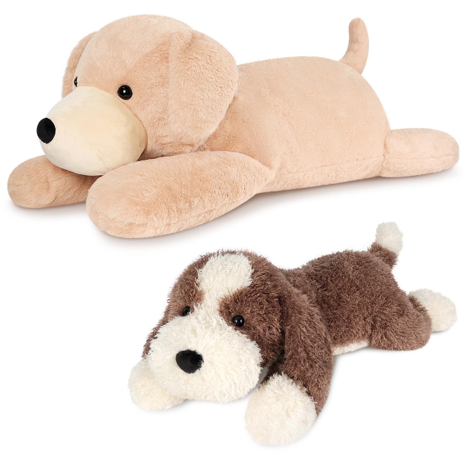43 inch Golden Retriever Giant Dog Stuffed Animal Lifelike Jumbo Dog Plush for Stress Relief Companion Extra Soft