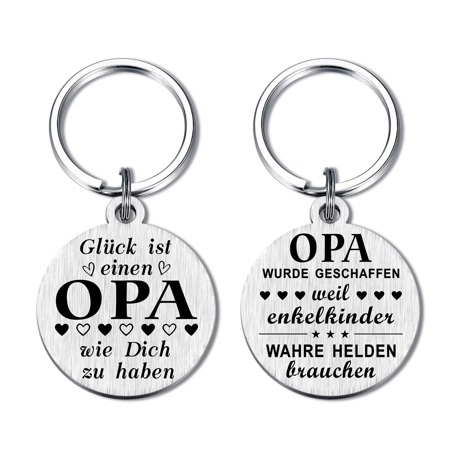 Yobent Opa Geschenk, Bester Opa Schlüsselanhänger von Enkel Enkelin für Geburtstag Weihnachtsgeschenke Adventskalender