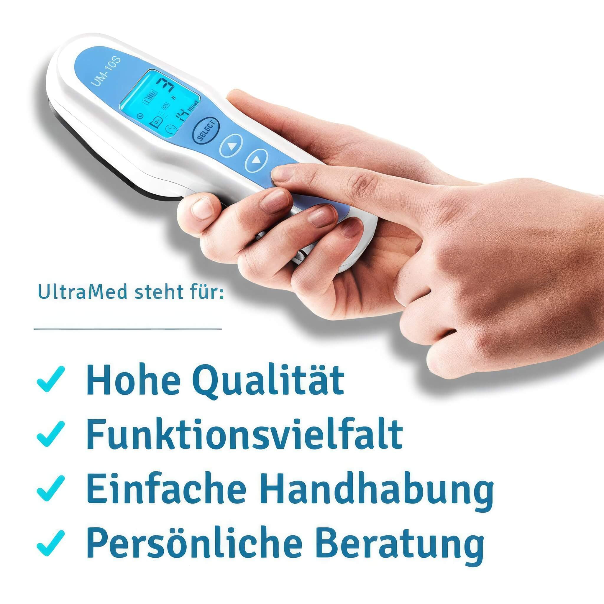 UltraMed Professionelles Ultraschallgerät 3 MHz 1 MHz Zwei Schallköpfe Gesicht Körper