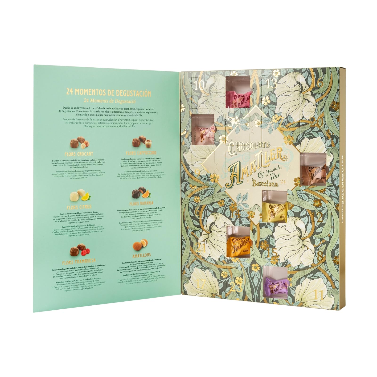 Calendario de Adviento bombones Amatller 136g