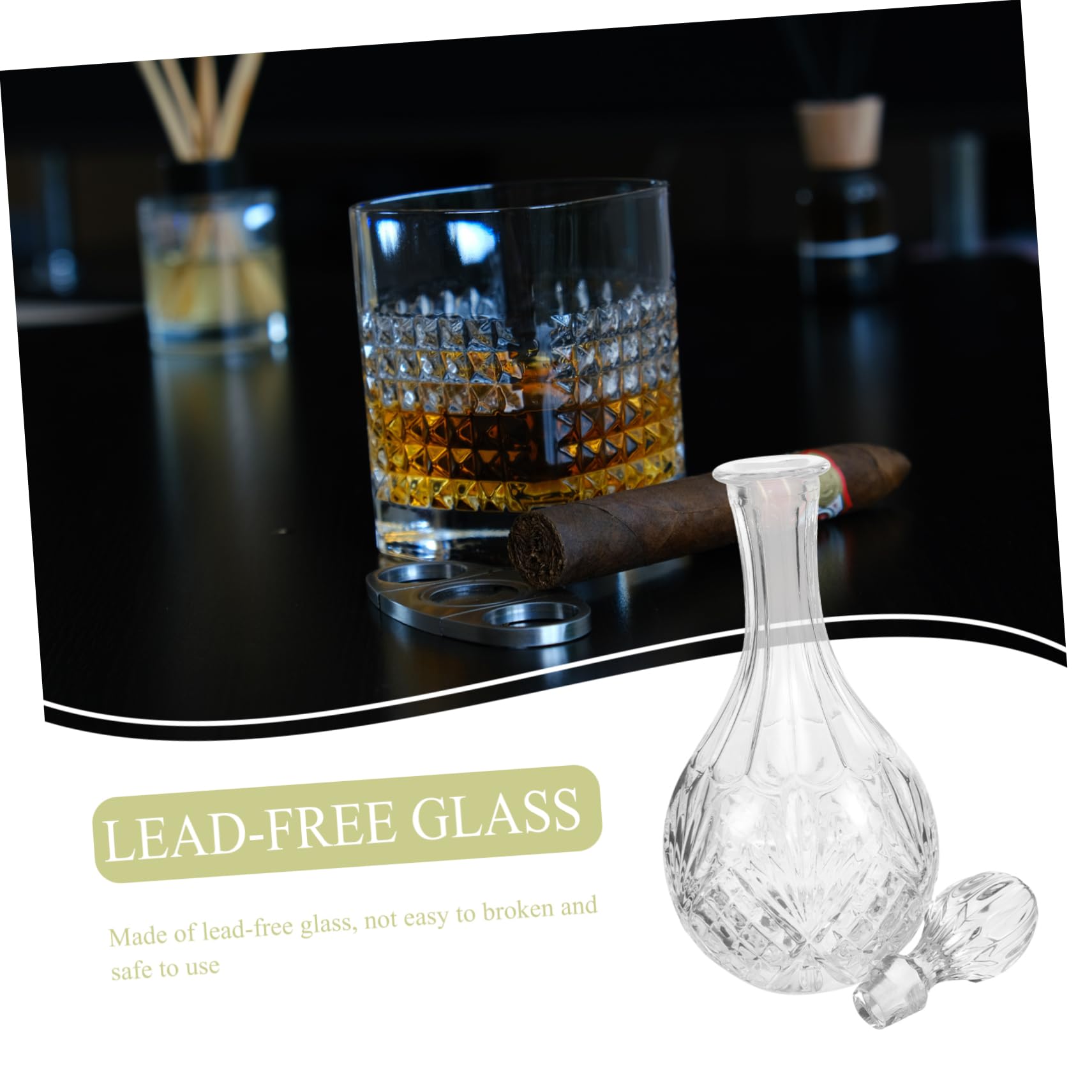 Cabilock Jarra De Vidrio Decantador De Vino Vaso De Vino Con Tapa Copas De Vino De Cristal Vaso Con Tapa Dispensador De Bebidas De Vidrio Kit De Vino Copa De Vino Lata De Vino Con Cubierta