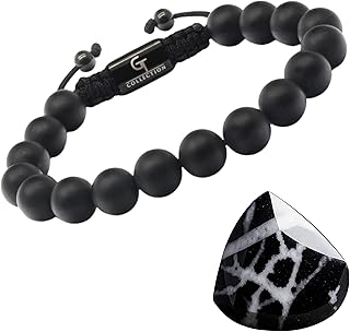 GT collection Bracelet for Men, Adjustable Beaded Bracelet
