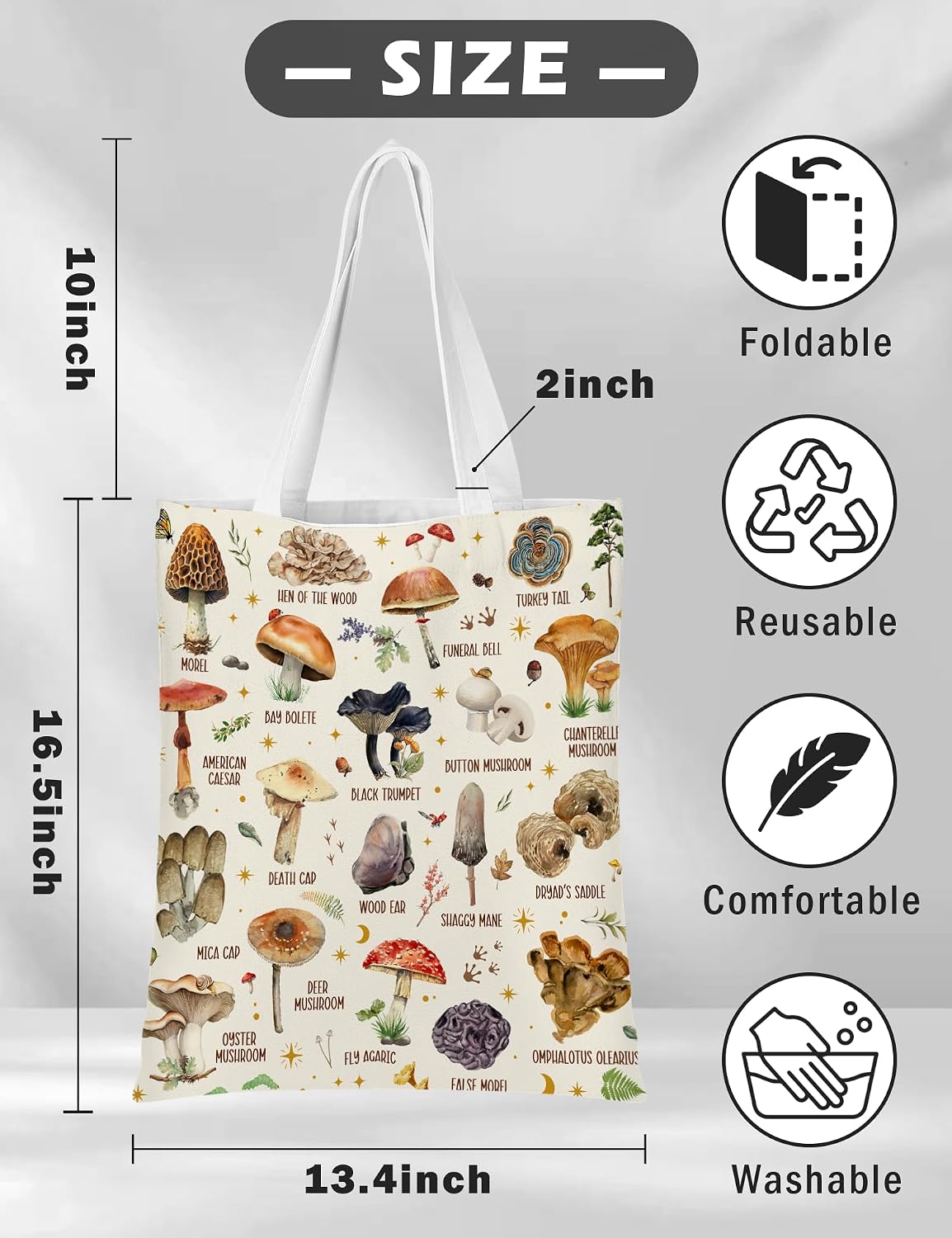 Animal Lover Gifts for Women Canvas Tote Bag Aesthetic Tote Bags Cute Reusable Shopping Grocery Bags image 4