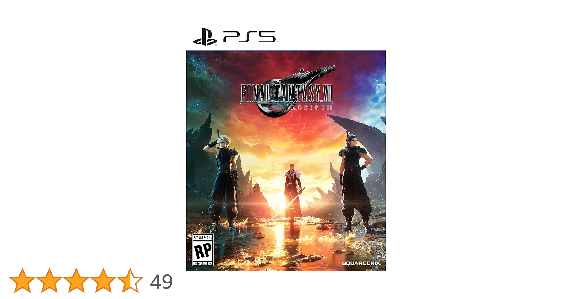 Amazon.co.jp: Final Fantasy VII Rebirth (輸入版:北米) - PS5 : ゲーム