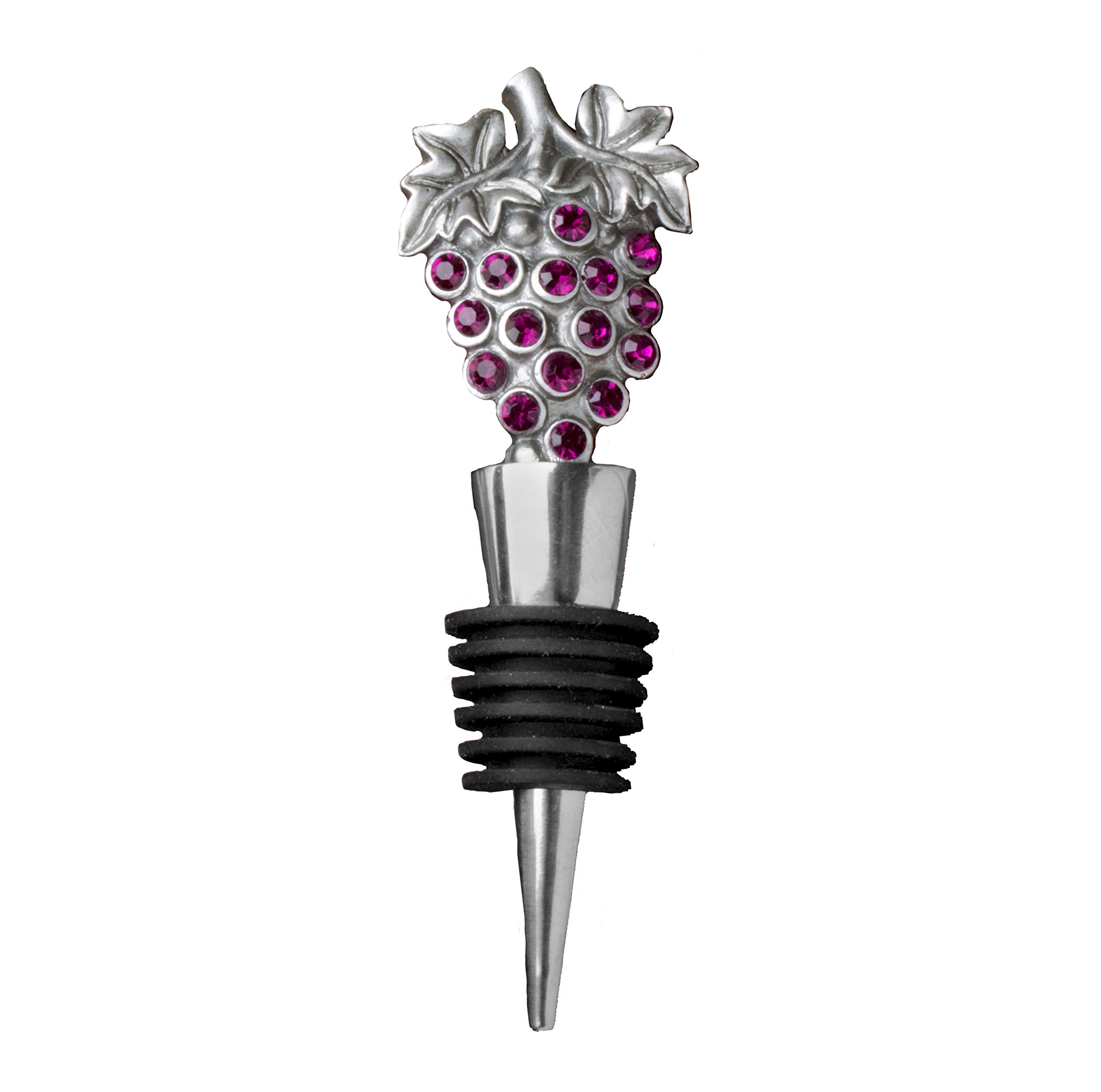 Fashioncraft Vineyard Collection Wine Bottle Stopper Favors, One Size, Gray