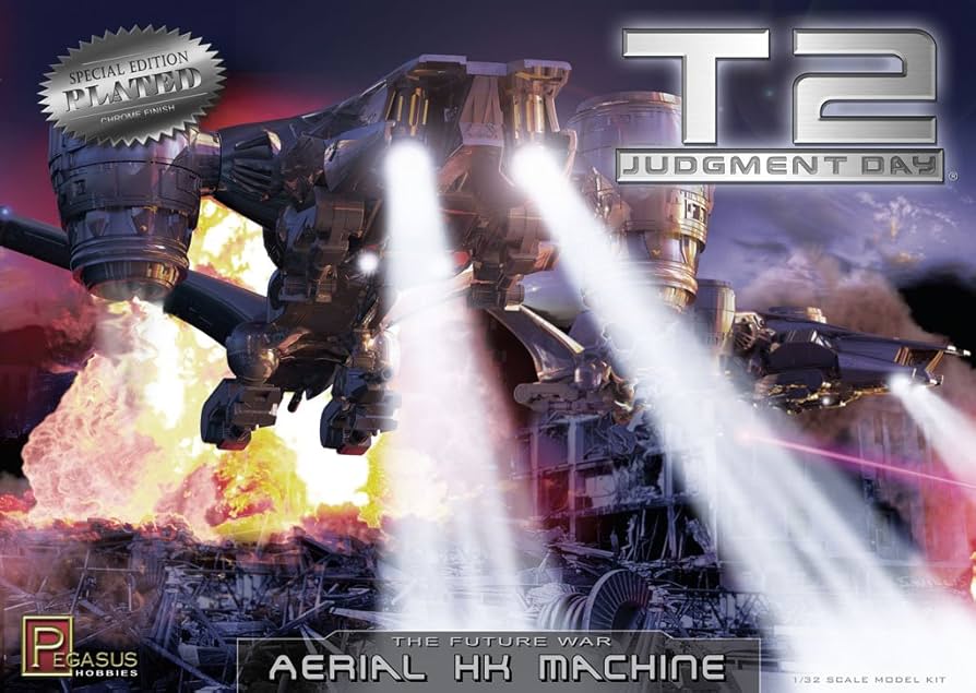 Aerial Hunter-Killer 1/35 スケール モデルキット未組立 1/35 Horizon Aerial Hunter Killer and 1/32 Pegasus T-800