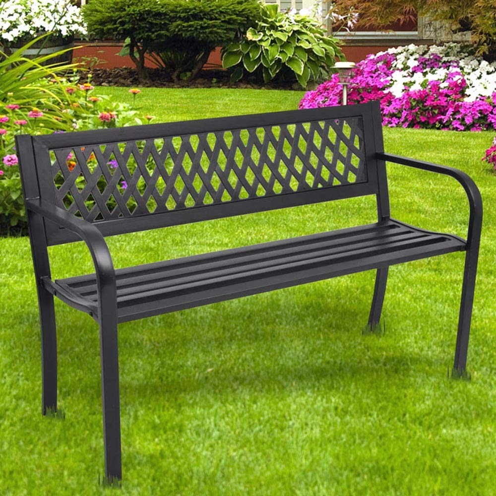 Panchina da Esterno Giardino Panca Seduta e struttura 2 braccioli