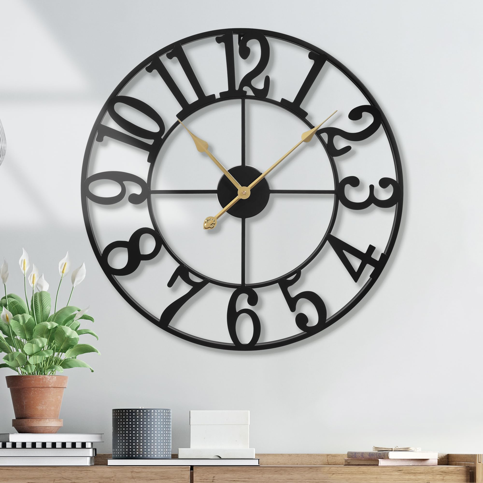 Horloge murale sans tic-tac pour supprimer les bruits dans le bureau