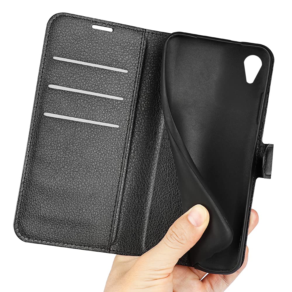 Custodia Alcatel 1S 2021, Fertuo Cover Libro In Pelle Morbida Con Porta Carte E Cavalletto, Flip Case Con Bussola Magnetica E Bumper In Silicone, Viola - 2