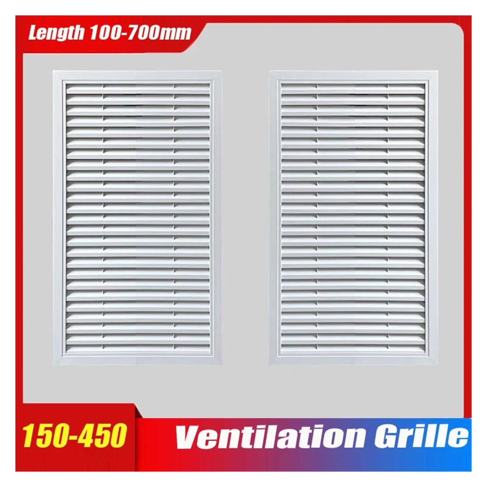 Griglia Aerazione Griglia di ventilazione in alluminio bianco