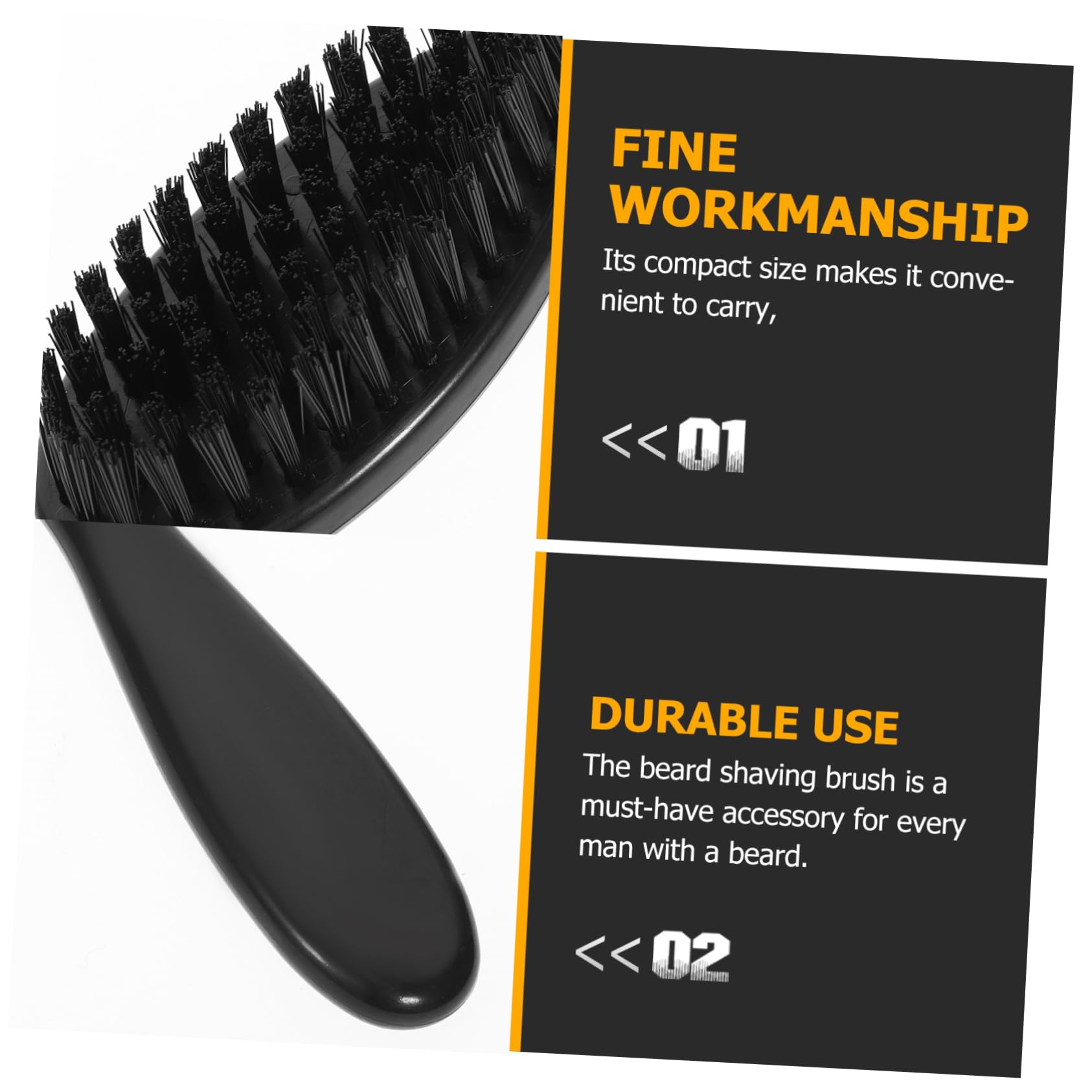 FRCOLOR Barber Neck Duster Brush for Men 4pcs Hair Beard Sweep Brush Men's Beard Shaving Brush Beard Grooming Tools