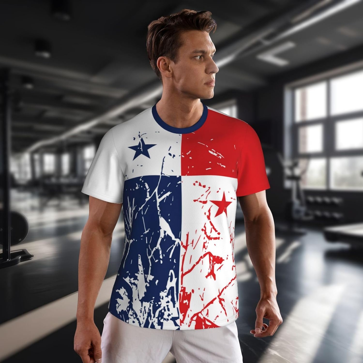 2026 Panama Flag Grain Team Mesh T-Shirt Jerseys for Running Cycling Soccer Fans Tennis Fitness Sports